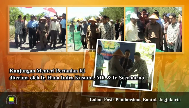 Kenjungan Menteri Pertanian di Pandansimo